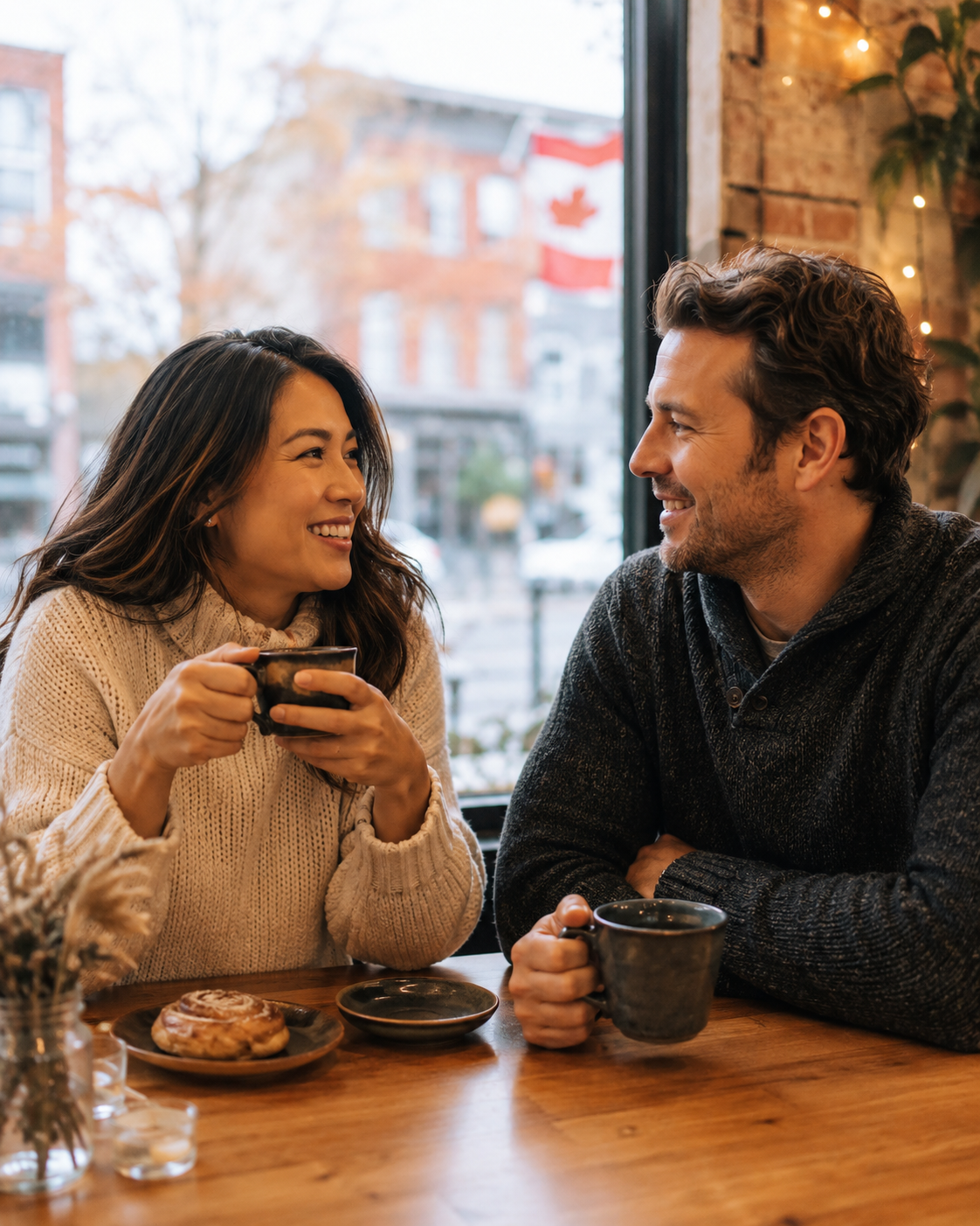 People enjoying a meaningful connection